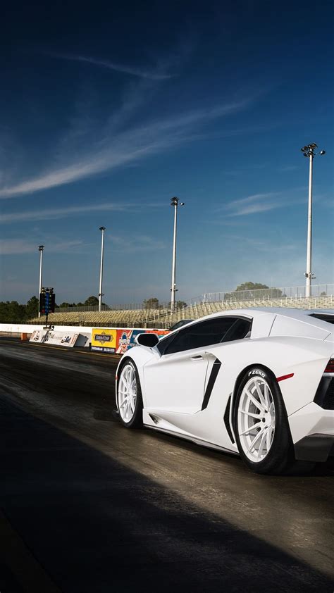 White Lamborghini Aventador Wallpaper Backiee