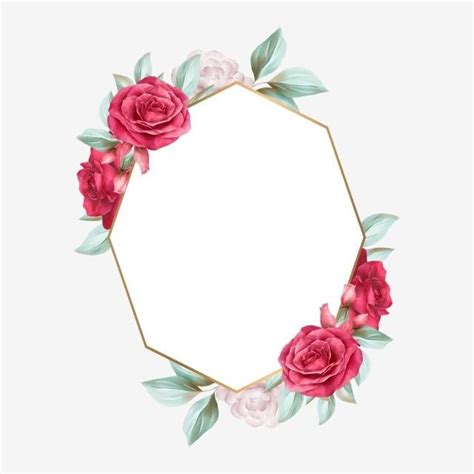 Un essai offert et enveloppes gratuites. Red And Peach Watercolor Flowers Frame For Wedding Or ...