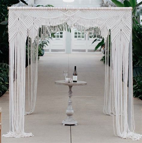 8 Macrame Arch Wedding Backdrop Macrame Curtain Extra Large