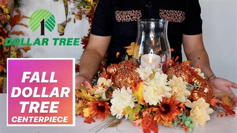 How To Make A Dollar Tree Fall Centerpiece On A Budget Youtube
