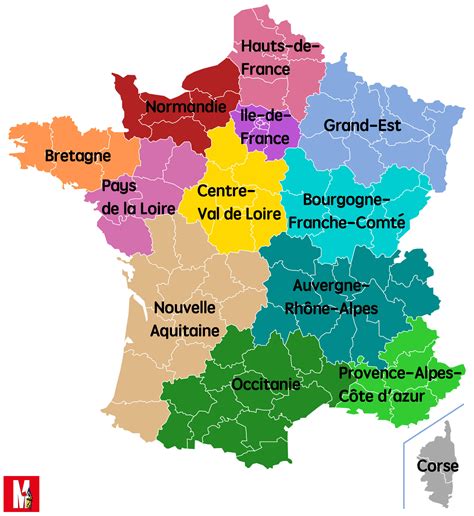 Découvrez notre carte de france interactive. Carte De France Avec Les Nouvelles Régions - Voyages ...