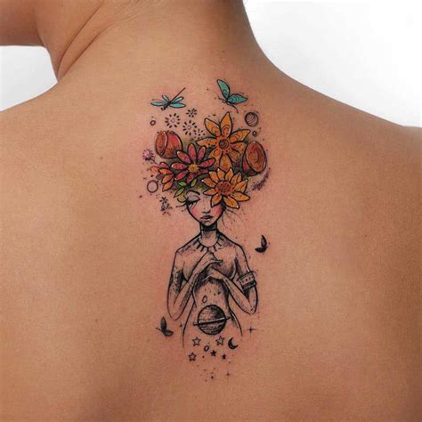 Flowers Girl Tattoo Best Tattoo Ideas Gallery