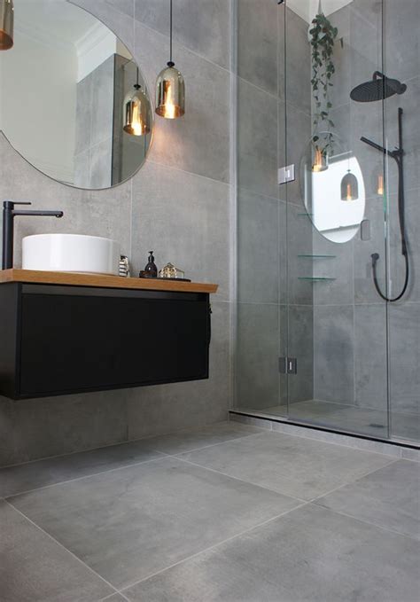 Bathroom Design With Grey Slate Floor Floor Roma