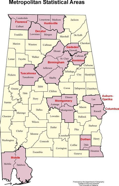 North Alabama Counties Map