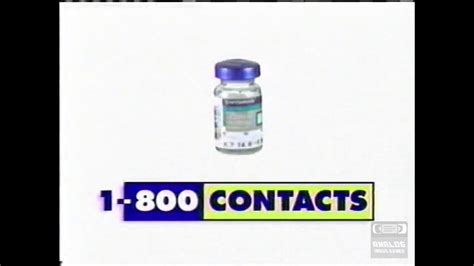 1 800 Contacts Television Commercial 1998 Youtube