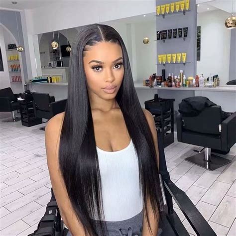 Custom Made 13×6 Lace Front Wigs Yaki Straight Indian Remy Human