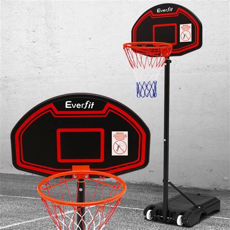 Pro Portable Basketball Stand System Hoop Height Adjustable Net Ring Bk