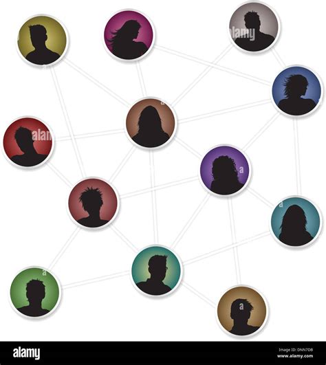 Images Of People Avatars Connecting To Each Other Stock Vector Image