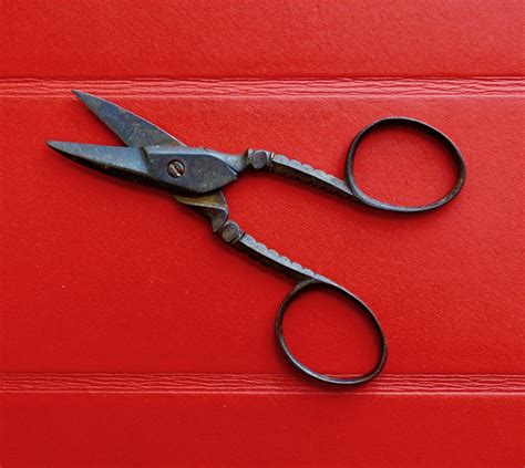 Rare Original Antique Victorian Small Scissors Antiche Curiosità