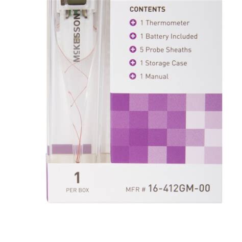 Mckesson Oral And Rectal Digital Thermometer Stick Digital Display 16