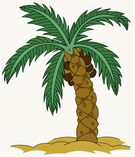 How To Draw A Palm Tree Easy Drawing Guides