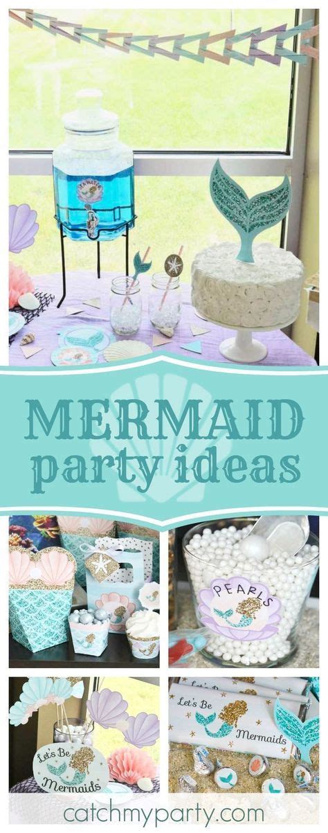 Mermaid Theme Birthday Mermaid Birthday Party 6th Birthday Parties