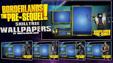Borderlands The Pre Sequel Skill Tree Wallpapers By Mentalmars On Deviantart