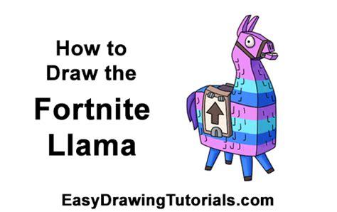 28 fortnite llama coloring page. How to Draw Loot Llama (Fortnite) with Step-by-Step Pictures