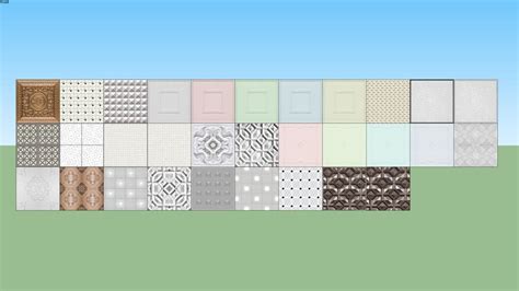 Assorted Ceiling Tiles 01 3d Warehouse