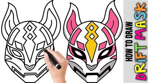 How To Draw Drift Mask Fortnite Cute Easy Drawing