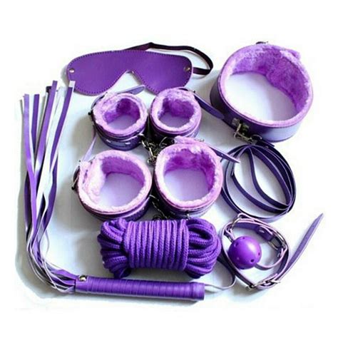 7 pieces sex bondage kit set mask ball gag adult games toys set handcuffs sex toy for man
