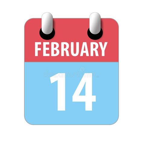 February 14th Calendar Stock Illustrations 750 February 14th Calendar