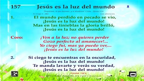 Himno 157 Jesús Es La Luz Del Mundo Video Pista Y Letra 1 Youtube