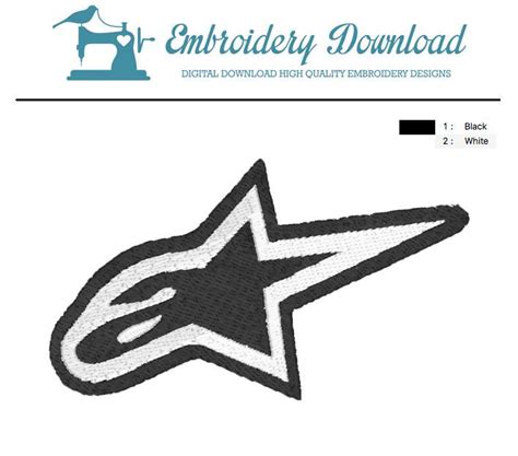 Alpinestars Logo Embroidery Design Download Embroiderydownload