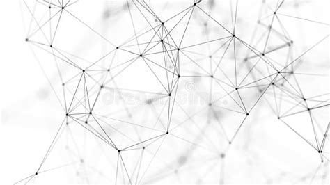 Abstract Background With Connecting Dots And Lines Network Connection