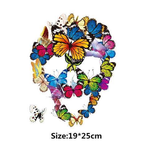 1925cm Personality Butterfly Pattern Short Sleeved T Shirt Printing
