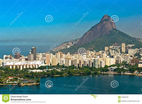 Aerial Rio De Janeiro Landscape Stock Image Image Of City Outdoors