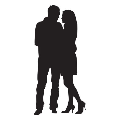 Couple Hugging Silhouette Transparent Png And Svg Vector File