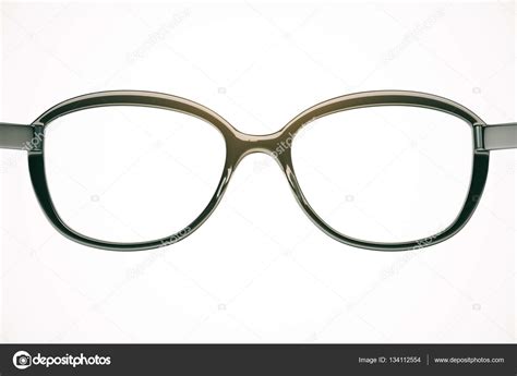 Glasses With Empty Lens On White Background Vision Concept 3d