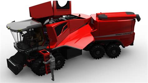 Video Revolutionary Articulated Combine Gets A Boost To 650hp