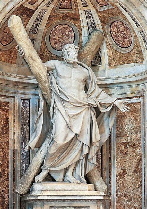 Four Baroque Statues St Peters Basilica Statue Roman Sculpture