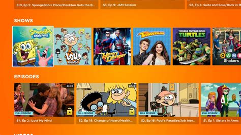 Nick Nickelodeon App Shows Aftvnews