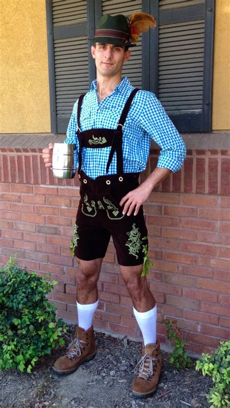 this ‘mr legs oktoberfest lederhosen dude outfit is a great german fest costume idea we are