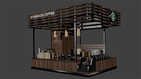 Starbucks Coffee I Kiosk Model I Coffee Shop 3d Model Cgtrader