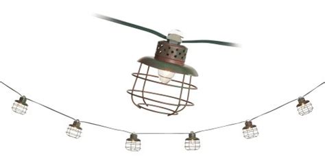 10 Light Strand Metal Cage Lantern String Party Lights Yumdistrict