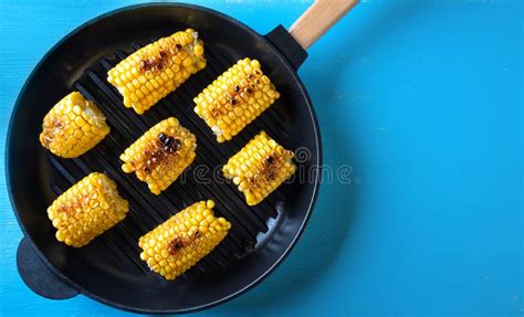 Baked In A Frying Pan Corn And Vegetables Stock Image Image Of