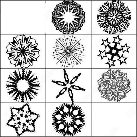 25 Snowflakes Photoshop Brushes Psd Gimp Design Trends Premium