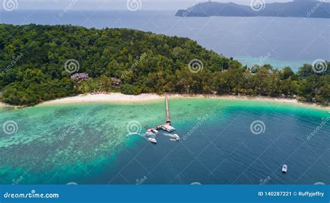 Manukan Island Scenic Tropical Island Panorama In Sabah Malaysia