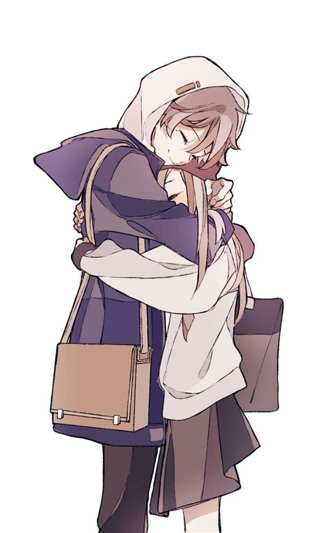 Pin By Jenaya Younger On Ai Anime Hug Anime Friendship Romantic Anime