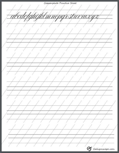 Free Printable Worksheets For Calligraphy