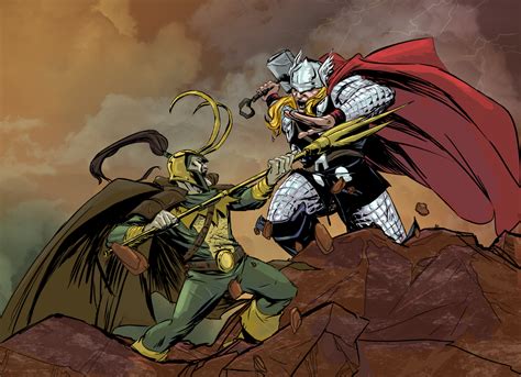 Thor Vs Loki By Greenestreet On Deviantart