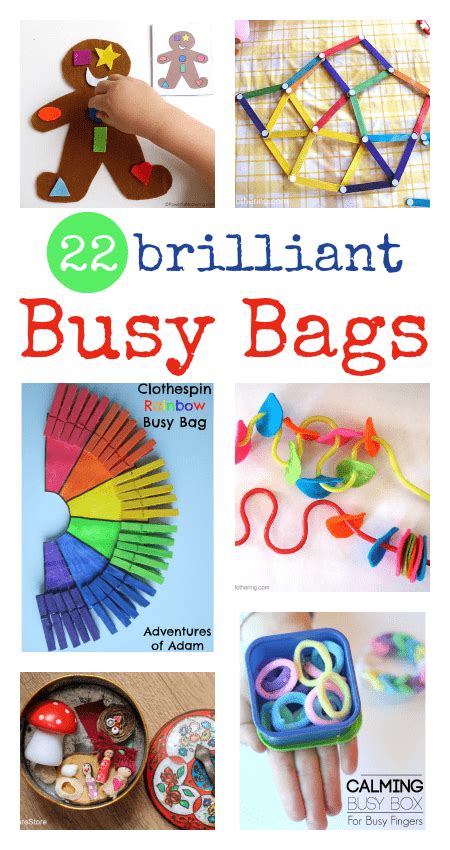 Easy Busy Bag Ideas For Babies Toddler Busy Bags Quiet Time Ideas For