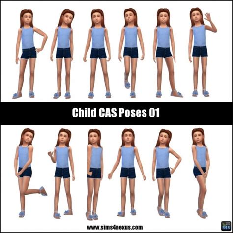 Child Cas Poses 01 By Samanthagump At Sims 4 Nexus Sims 4 Updates