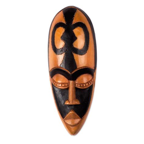 African Wood Mask Beauty And Faith Novica