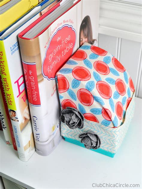 Small pebbles or sand work well and can be readily be found at craft stores. Easy Homemade Fabric-Wrapped Bookends