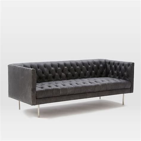 The furniture sale you don't want to miss. Modern Chesterfield Leather Sofa | west elm