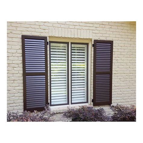 Southern Shutter Premium Composite Fixed Louver 2 Pack 20 In W X 84 In