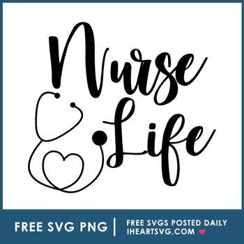 Svg cut files are a graphic type that can be scaled to use with the silhouette cameo or cricut. FREE SVG! Nurse life! Forever free SVGs posted DAILY! Stop ...