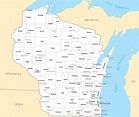 Wisconsin Cities And Towns • Mapsof.net