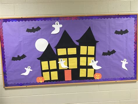 halloween haunted house bulletin board halloween classroom halloween preschool halloween